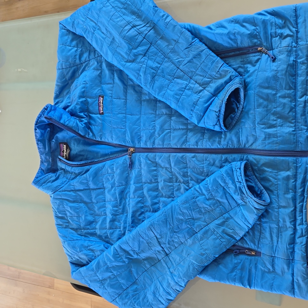 Patagonia Blue Puffer Jacket